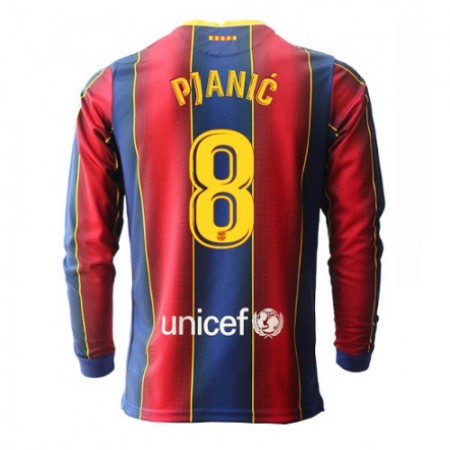 Billiga Fotbollströjor FC Barcelona Miralem Pjanic 8 Hemma tröja 2020/21 Långärmad